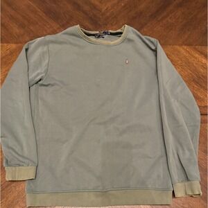 Polo Ralph Lauren Mens Custom Fit Crewneck Sweatshirt Sage Green Large Pony Logo